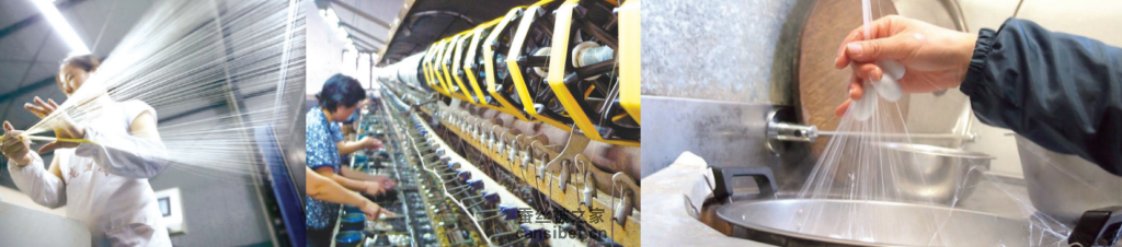 蚕茧的各种缫丝方式